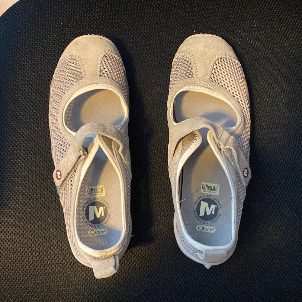 Taupe colored shoes